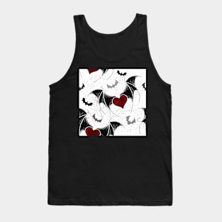 Seamless on Halloween (Vampire hearts) Tank Top